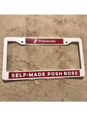 Poshmark Self Made Posh Boss License Plate Frame